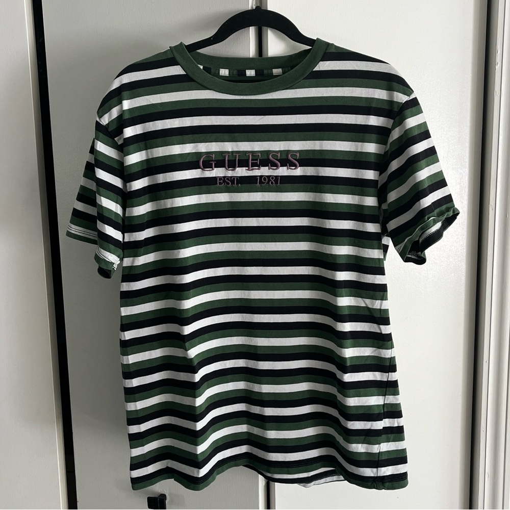 Guess Striped Logo T-Shirt
